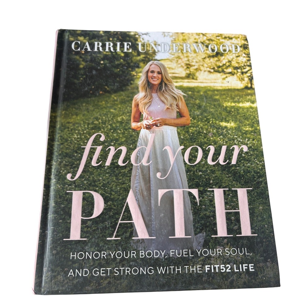 Carrie Underwood Find Your Path‎ Book Women OS White Fitness Lifestyle Fit52